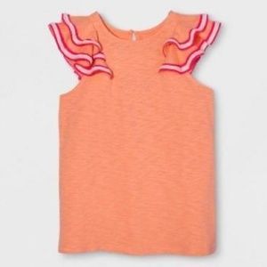 New Cat & Jack Peach Girls Sleeveless Blouse Top
